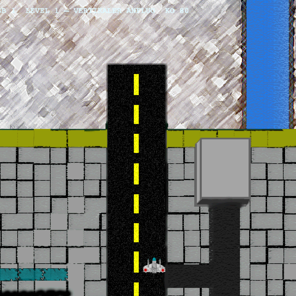Echte Spielszene aus Level 1 des rekonstruierten Domi-No-Geemu-Web-Ports